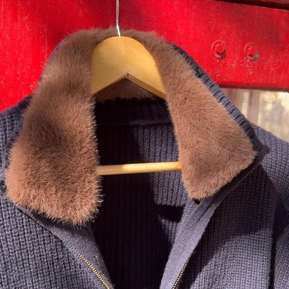 Fur Lined Wool Blouson